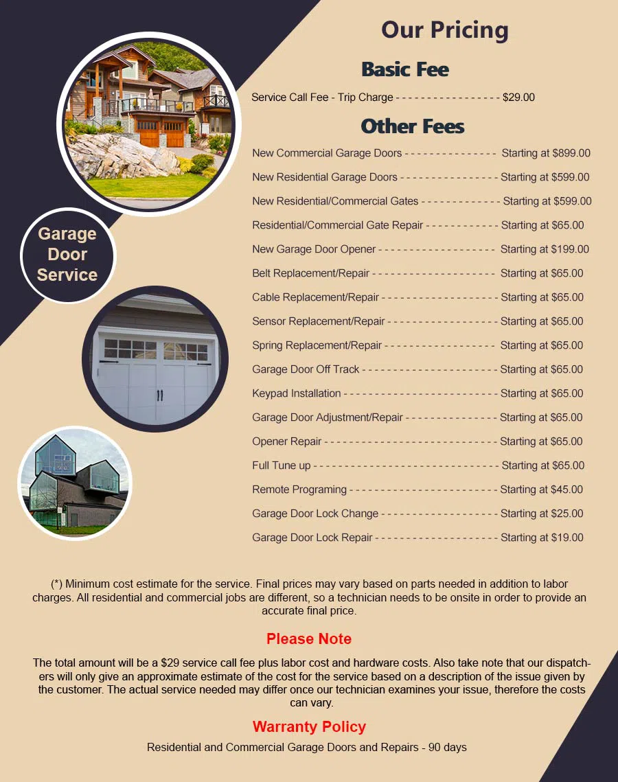 Richmond Garage Door Mobile Service Richmond, TX 281-751-1029